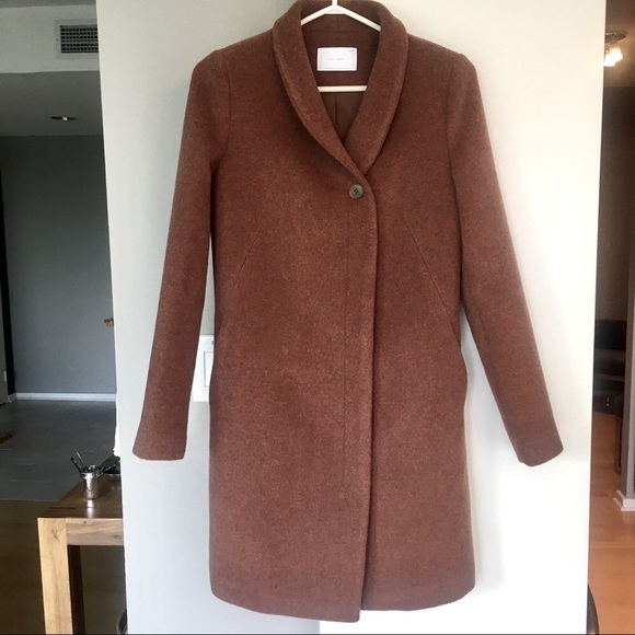 OAK+FORT Rust Cocoon Coat - Picture 3 of 10